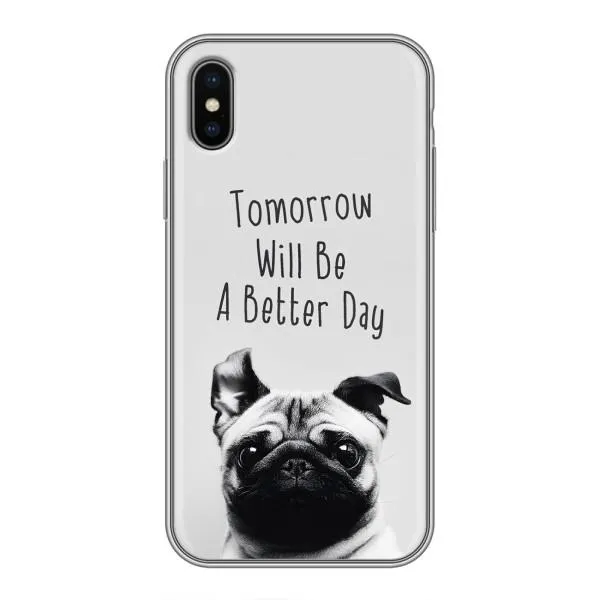 Чохол з принтом «Смішний Мопс» для iPhone X Чохол з принтом «Смішний Мопс» для iPhone X