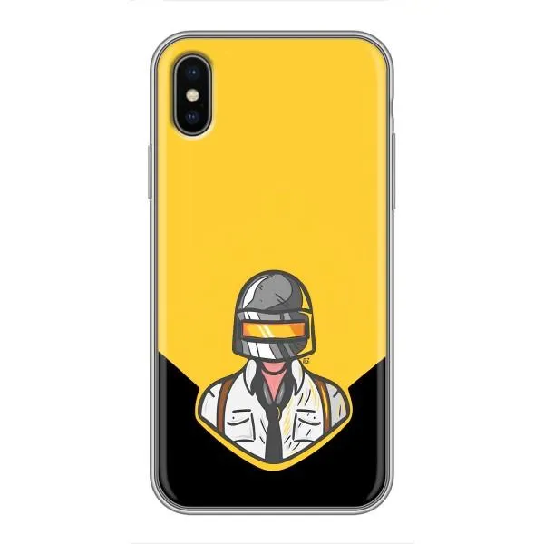 Чохол з принтом «Пабг в шоломі» для iPhone X Чохол з принтом «Пабг в шоломі» для iPhone X