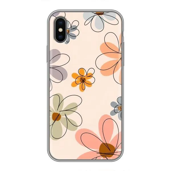 Чехол с принтом «Разноцветные цветы» для iPhone X Чехол с принтом «Разноцветные цветы» для iPhone X