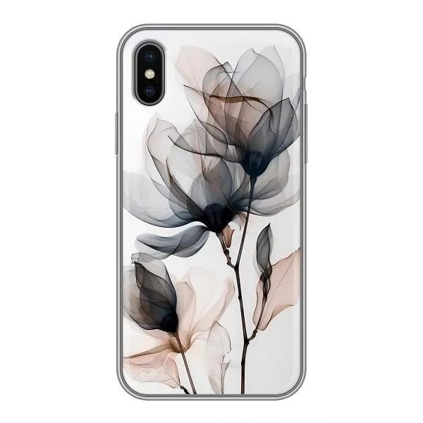 Чехол с принтом «Цветы на белом» для iPhone X Чехол с принтом «Цветы на белом» для iPhone X