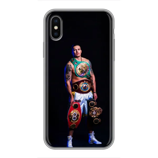 Чехол с принтом «Усик с поясами» для iPhone X Чехол с принтом «Усик с поясами» для iPhone X