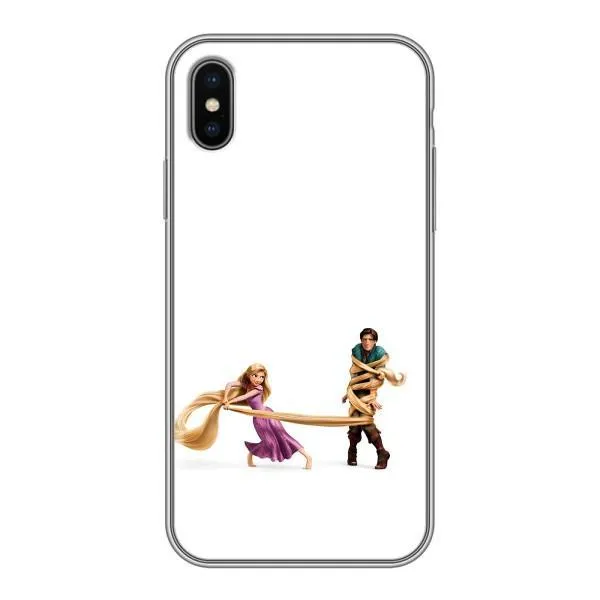 Чехол с принтом «Рапунцель и Флин» для iPhone X