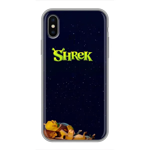 Чехол с принтом «Отдыхающий Шрек» для iPhone X