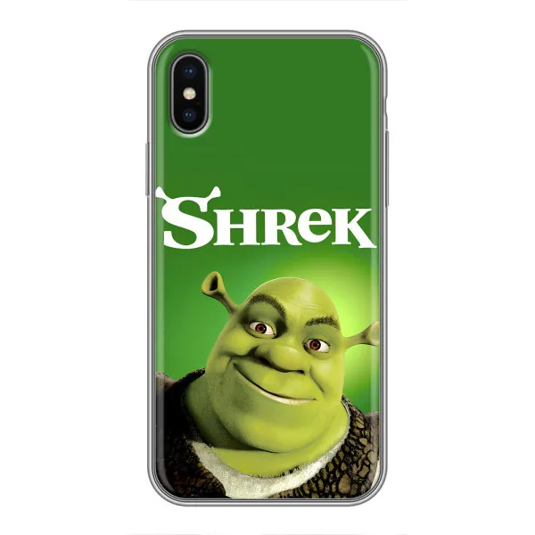 Чехол с принтом «Улыбающийся Шрек» для iPhone X