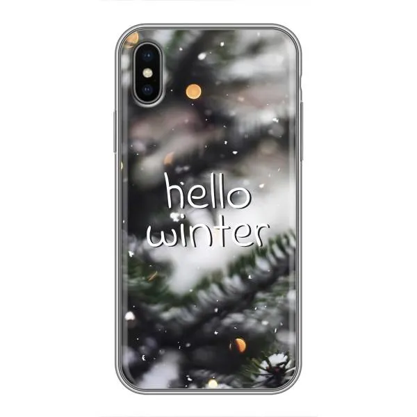Чехол с принтом «Hello winter» для iPhone X Чехол с принтом «Hello winter» для iPhone X