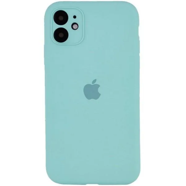 Чохол Silicone Case Full Camera Protective (AA) для Apple iPhone 12 mini (5.4") — Бірюзовий — фото 1