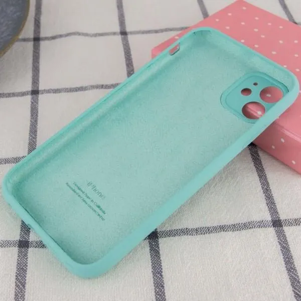 Чохол Silicone Case Full Camera Protective (AA) для Apple iPhone 12 mini (5.4") — Бірюзовий — фото 2