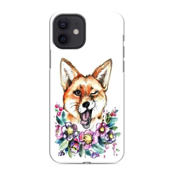 Чехол с принтом «Веселая лисичка» для iPhone 12 mini