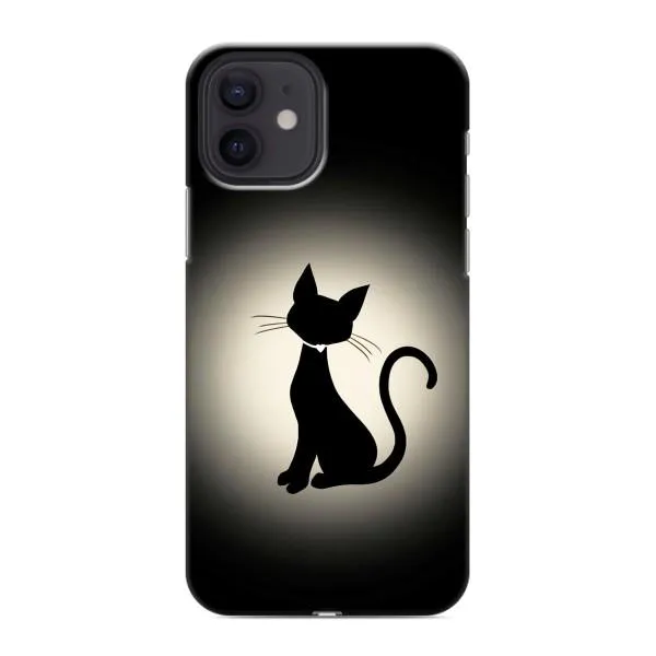 Чехол с принтом «Силуэт котика» для iPhone 12 mini