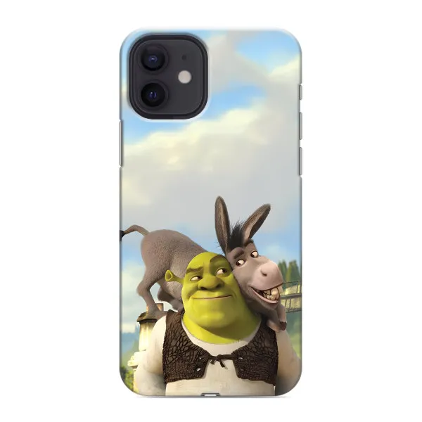 Чехол с принтом «Шрек и Осел» для iPhone 12 mini