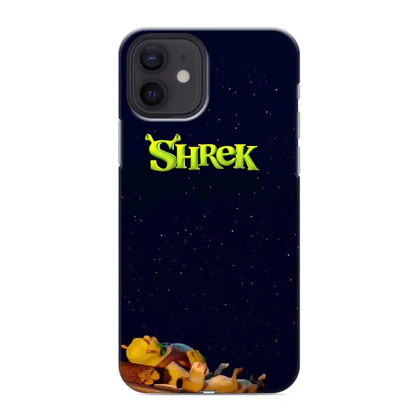 Чехол с принтом «Отдыхающий Шрек» для iPhone 12 mini