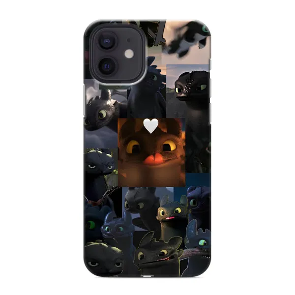 Чехол с принтом «Дракон коллаж» для iPhone 12 mini Чехол с принтом «Дракон коллаж» для iPhone 12 mini