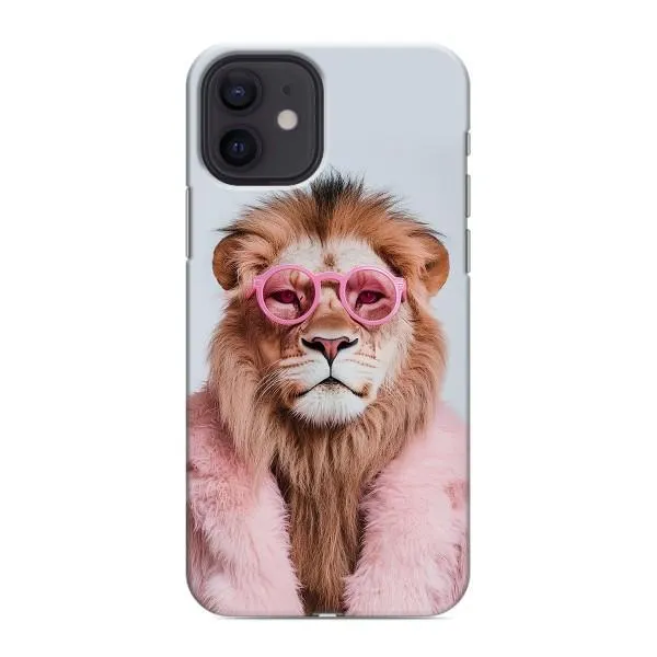 Чехол с принтом «Лев в очках» для iPhone 12 mini
