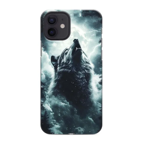 Чехол с принтом «Волк в облаках» для iPhone 12 mini