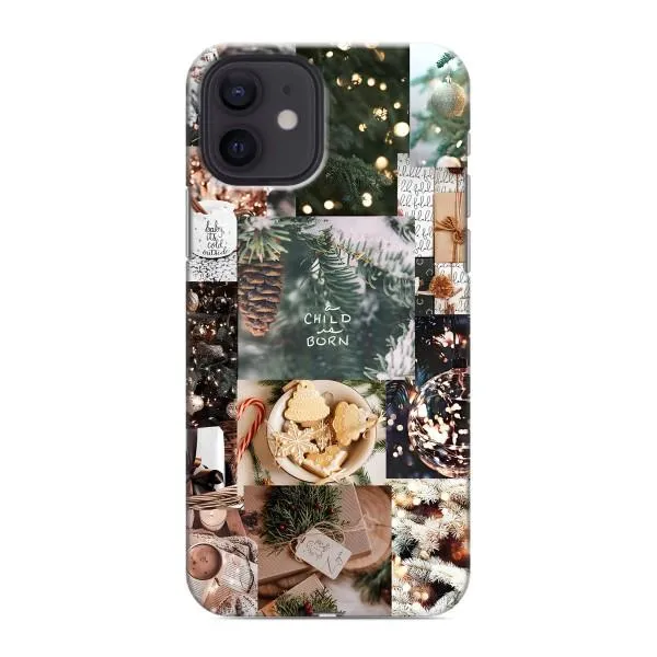 Чехол с принтом «Рождественский коллаж» для iPhone 12 mini