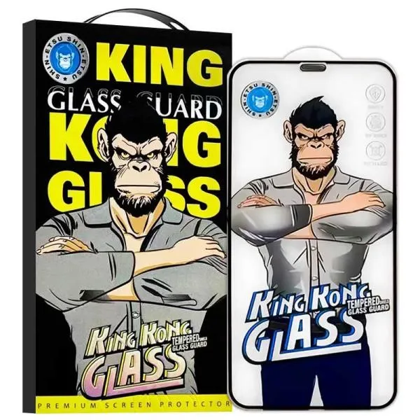 Защитное 2.5D стекло King Kong HD для Apple iPhone 12 Pro Max (6.7") — Черный — фото 1