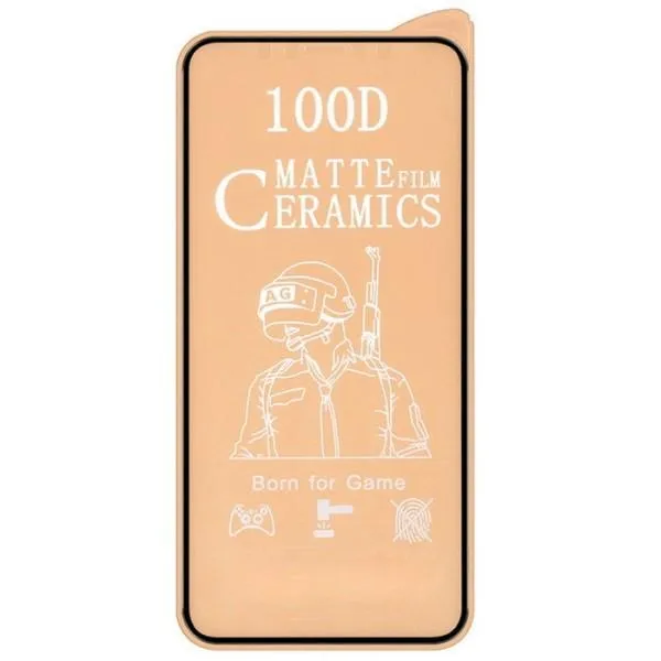 Захисна плівка Ceramics Matte 9D (без паковання) на Apple iPhone 12 Pro Max (6,7") — Чорний Захисна плівка Ceramics Matte 9D (без паковання) на Apple iPhone 12 Pro Max (6,7") — Чорний