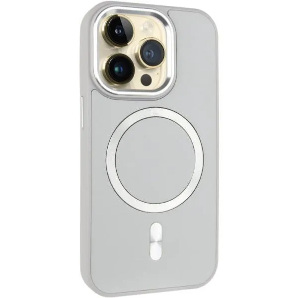 Шкіряний чохол SnapCase with Magnetic Fit для Apple iPhone 12 Pro Max (6.7") — Сірий — фото 1