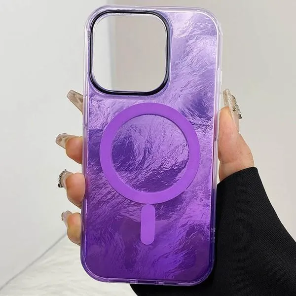 Чохол TPU Shiny Mountain Magnetic Fit для Apple iPhone 12 Pro Max (6.7") — Фіолетовий — фото 2
