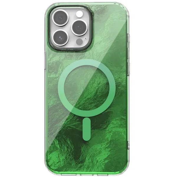 Чохол TPU Shiny Mountain Magnetic Fit для Apple iPhone 12 Pro Max (6.7") — Зелений — фото 1 Чохол TPU Shiny Mountain Magnetic Fit для Apple iPhone 12 Pro Max (6.7") — Зелений — фото 1