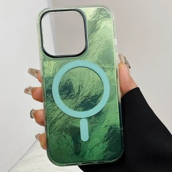 Чохол TPU Shiny Mountain Magnetic Fit для Apple iPhone 12 Pro Max (6.7") — Зелений — фото 2 Чохол TPU Shiny Mountain Magnetic Fit для Apple iPhone 12 Pro Max (6.7") — Зелений — фото 2
