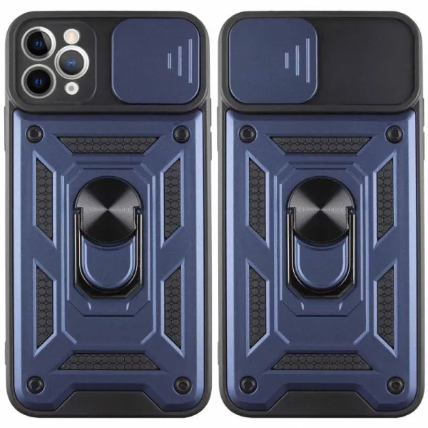 Чохол Ummi Camshield Serge Ring для Apple iPhone 12 Pro Max (6.7") — Синій — фото 2