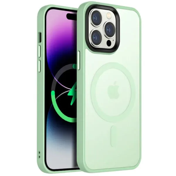 Чохол Ummi Colorful with Magnetic Fit для Apple iPhone 12 Pro Max (6.7") — М'ятний