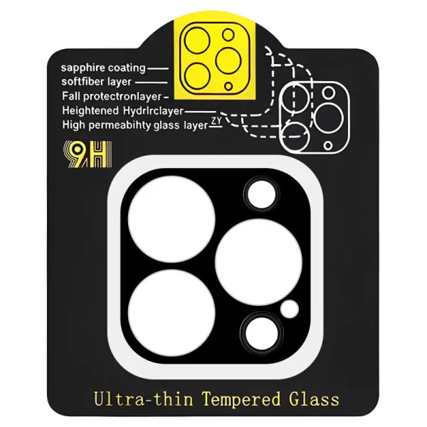 Защитное стекло на камеру Full Block (тех.пак) для Apple iPhone 12 Pro Max (6.7") — Черный Защитное стекло на камеру Full Block (тех.пак) для Apple iPhone 12 Pro Max (6.7") — Черный