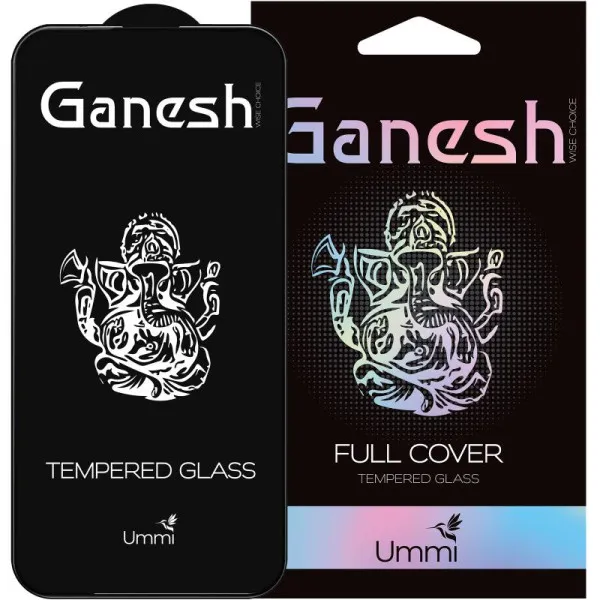 Защитное стекло Ganesh (Full Cover) для Apple iPhone 12 Pro Max (6.7") — Черный — фото 1