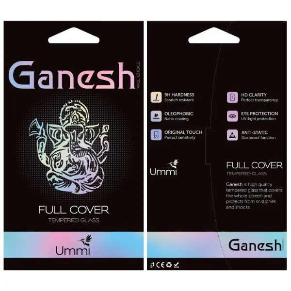 Защитное стекло Ganesh (Full Cover) для Apple iPhone 12 Pro Max (6.7") — Черный — фото 3