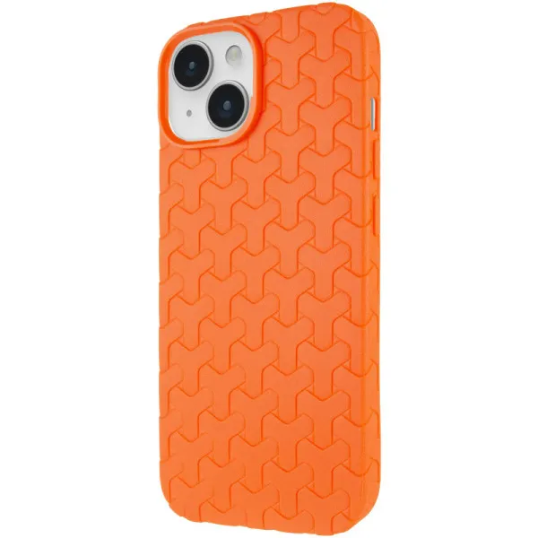Чохол TPU Weaving для Apple iPhone 12 Pro Max (6.7") — Помаранчевий — фото 1 Чохол TPU Weaving для Apple iPhone 12 Pro Max (6.7") — Помаранчевий — фото 1