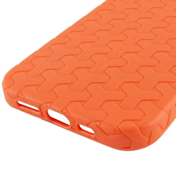 Чохол TPU Weaving для Apple iPhone 12 Pro Max (6.7") — Помаранчевий — фото 5 Чохол TPU Weaving для Apple iPhone 12 Pro Max (6.7") — Помаранчевий — фото 5