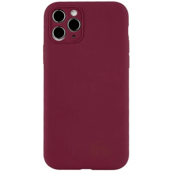 Чехол Silk Full Camera Protective (AA) NO LOGO для Apple iPhone 12 Pro Max (6.7") — Бордовый