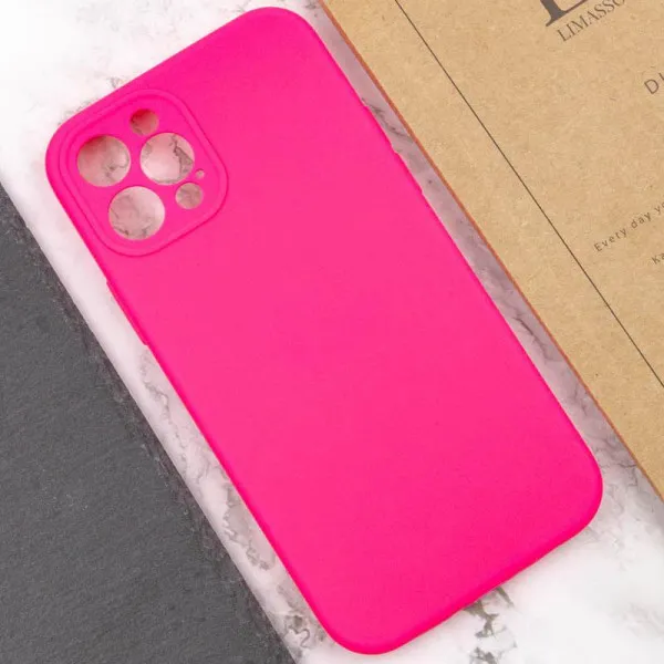 Чехол Silk Full Camera Protective (AA) NO LOGO для Apple iPhone 12 Pro Max (6.7") — Розовый — фото 4