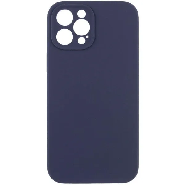 Чехол Silk Full Camera Protective (AA) NO LOGO для Apple iPhone 12 Pro Max (6.7") — Темно-синий — фото 1