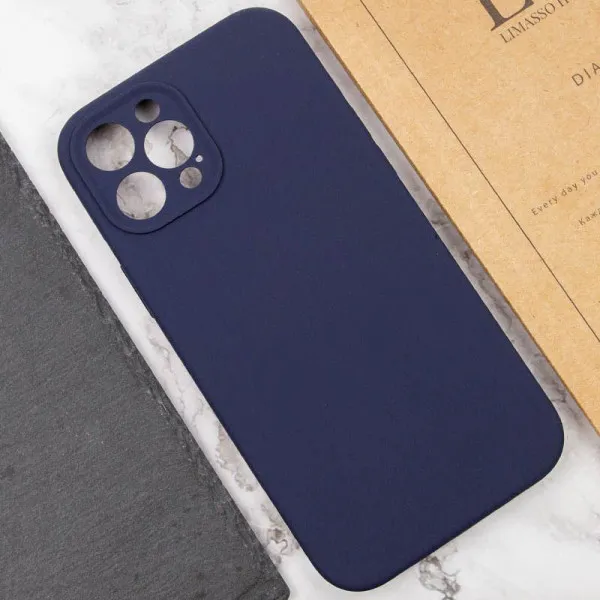 Чехол Silk Full Camera Protective (AA) NO LOGO для Apple iPhone 12 Pro Max (6.7") — Темно-синий — фото 5