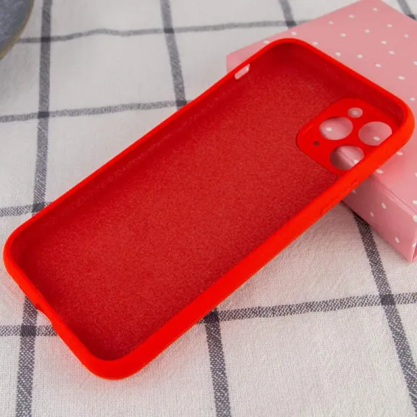 Чехол Silk Full Camera Protective (AA) NO LOGO для Apple iPhone 12 Pro Max (6.7") — Красный — фото 2