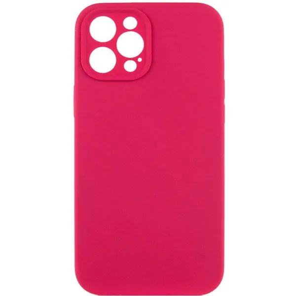 Чехол Silk Full Camera Protective (AA) NO LOGO для Apple iPhone 12 Pro Max (6.7") — Красный — фото 3