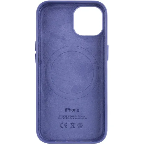 Кожаный чехол Leather Case (AA Plus) with Magnetic Fit для Apple iPhone 12 Pro Max (6.7") — Лиловый — фото 2 Кожаный чехол Leather Case (AA Plus) with Magnetic Fit для Apple iPhone 12 Pro Max (6.7") — Лиловый — фото 2