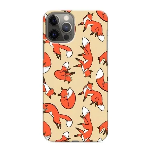 Чехол с принтом «Лисички» для iPhone 12 Pro Max