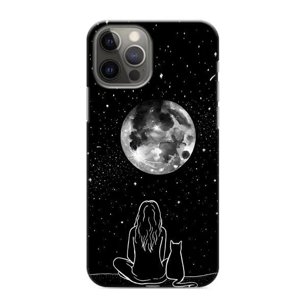 Чехол с принтом «Девушка с котом» для iPhone 12 Pro Max Чехол с принтом «Девушка с котом» для iPhone 12 Pro Max
