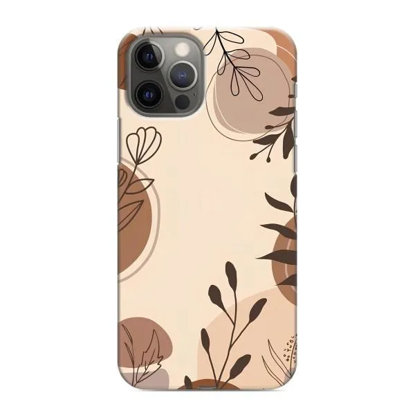 Чехол с принтом «Коричневые цветы» для iPhone 12 Pro Max