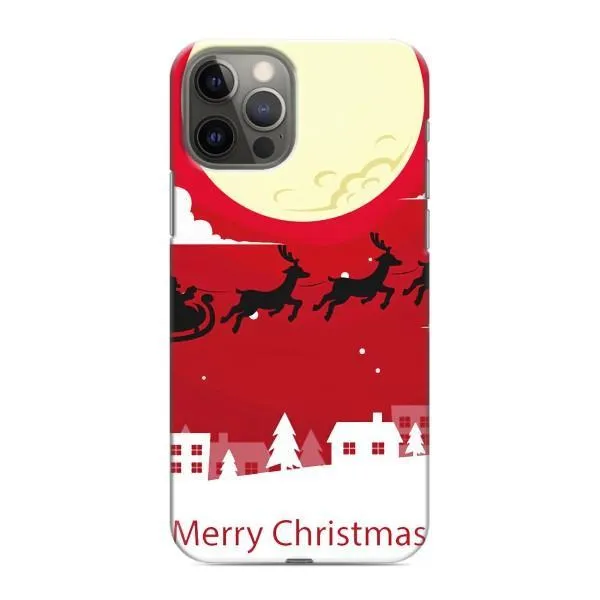 Чехол с принтом «Санта с оленями» для iPhone 12 Pro Max