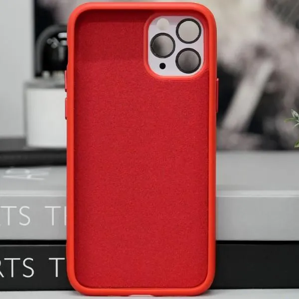 Чехол TPU+Glass Sapphire Midnight with Magnetic Fit для Apple iPhone 12 Pro (6.1") — Красный — фото 3