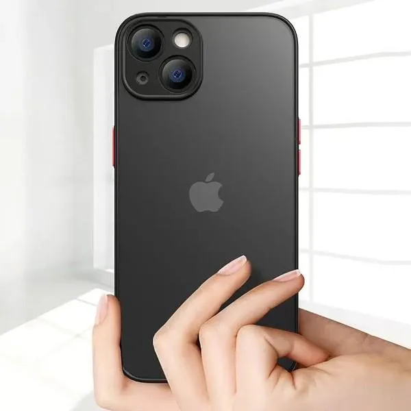 TPU+PC чехол Color Buttons для Apple iPhone 12 Pro — Черный — фото 1