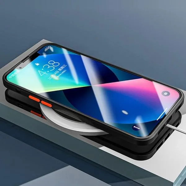 TPU+PC чехол Color Buttons для Apple iPhone 12 Pro — Черный — фото 2