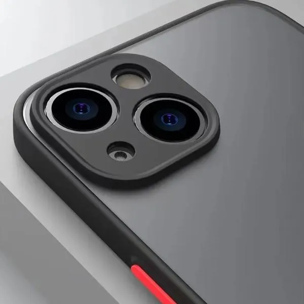 TPU+PC чехол Color Buttons для Apple iPhone 12 Pro — Черный — фото 3