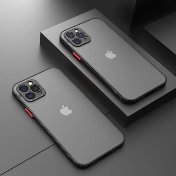 TPU+PC чехол Color Buttons для Apple iPhone 12 Pro — Черный — фото 4