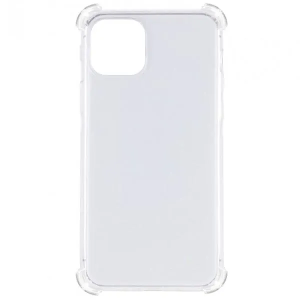 TPU чехол GETMAN Ease logo усиленные углы для Apple iPhone 12 Pro / 12 (6.1") — Прозрачный — фото 3