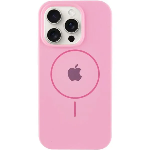 Чехол Silicone Case Full Protective (AA) with MagSafe для Apple iPhone 12 Pro / 12 (6.1") — Розовый — фото 5